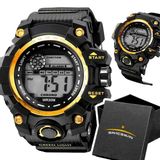 Relogio Masculino Digital Silicone Prova Dagua Preto + Caixa