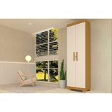 Armário Multiuso Casal Iris C/ 2 Portas C/ Chave Cinamomo/off White - Acp