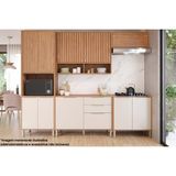 Cozinha Modulada Mgm Divina 5 Peças (2aéreos+2balcões+1paneleiro) Cz002 Freijo/off White-mgm