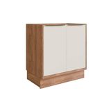 Balcão Cozinha P/ Cooktop Versalis Ph 3040 C/ 2 Portas S/ Tampo 80cm Freijo/argila - Herval