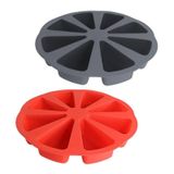 Forma De Silicone Com 8 Espaços Formato De Fatia Livre Bpa