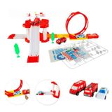 Pista Estacionamento De Brinquedo Bombeiro Com Looping