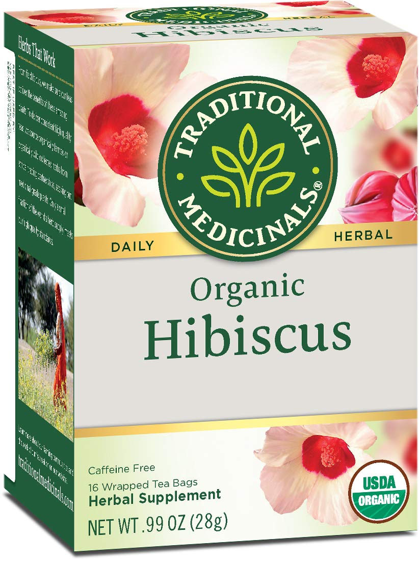 Tea Traditional Medicinals Organic Hibiscus 16 Saquinhos De Chá
