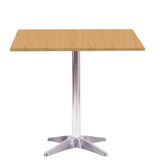 Mesa Delta Em Alumínio 75 Cm (alt) Base Em X Tampo Mdp Quadrado 60 Cm (larg) X 2,50 Cm (alt) Samba