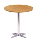 Mesa Delta Em Alumínio 75 Cm (alt) Base Em X Tampo Mdp Redondo 70 Cm (larg) X 2,50 Cm (alt) Samba