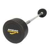 Barra Reta Montada 27.5 Kg As3009 Ahead Sports Preto E Amarelo Preto