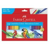 Canetinha Hidrográfica Colors 150124czf 24 Cores - Faber Castell