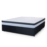 Cama Box Casal King Colchão Com Molas Ensacadas Dunas Hellen