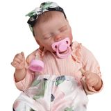 Bebê Reborn Menina Dormindo Olhos Fechados Artesanal Realista