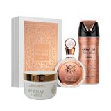 Kit Feminino Fakhar Rose Edp 3 Em 1: Creme - Desodorante - Perfume: Desperte Seu Lado Mais Cativante E Envolvente