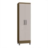 Multiuso Slim 2 Portas Poquema Castanho/off White