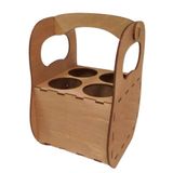Porta Garrafa Mdf 4 Lugares Suporte Cerveja