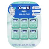 Pacote Com 6 Floss Oral-b Glide All-in-one Com Sabor De Menta