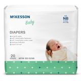Fraldas Para Bebês Mckesson Newborn Descartáveis De 0 A 10 Libras (20 Unidades)