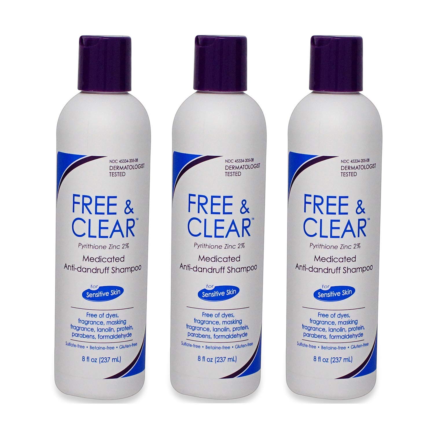 Shampoo Vanicream Medicated Anticaspa 240 Ml (pacote Com 3)