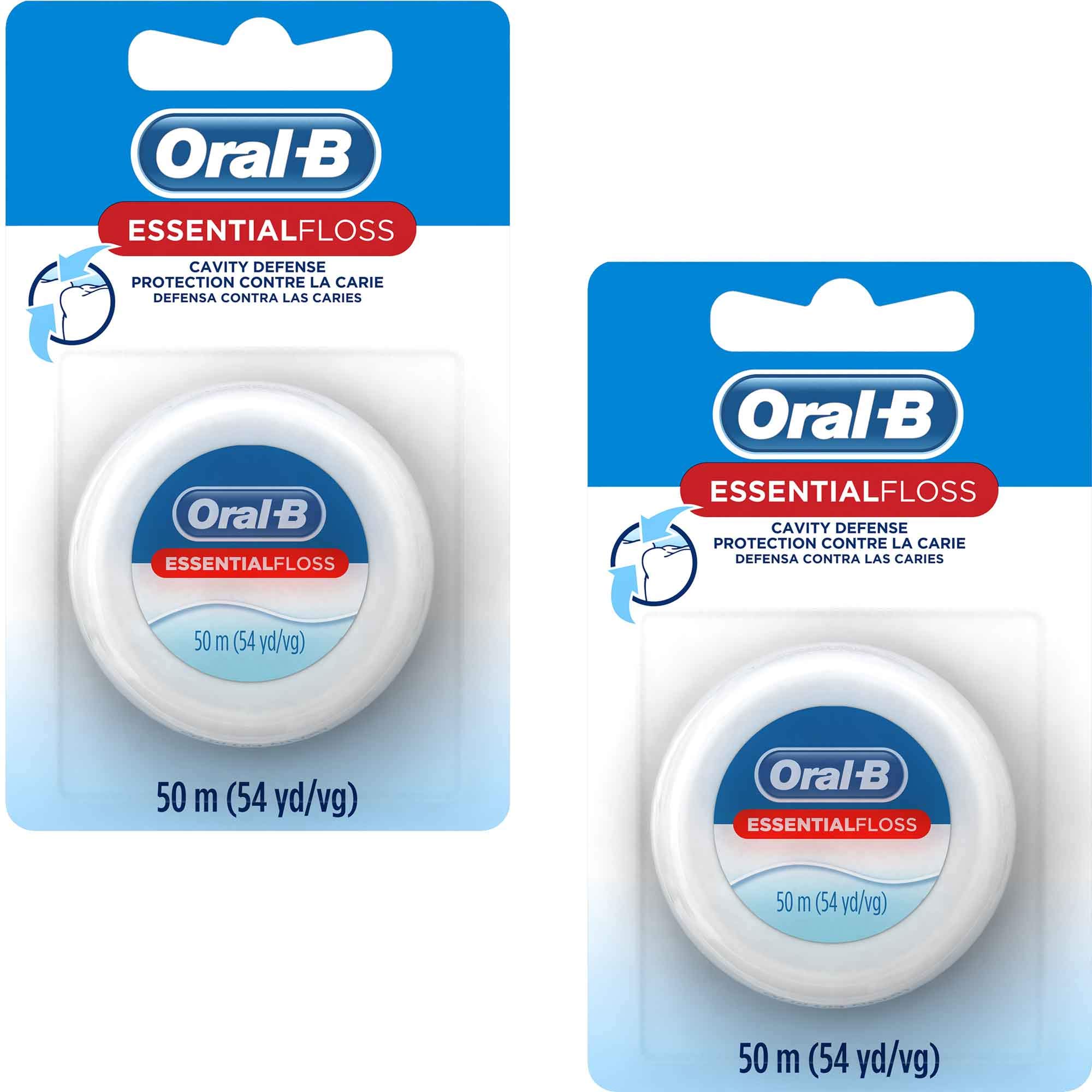 Fio Dental Oral-b Essential Floss Encerado Sem Sabor, Pacote Com