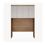 Modulado Aéreo Casal 4 Portas - Rizon-cumaru Off White - Móveis Novo Horizonte