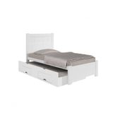 Cama Solteiro Com Cama Auxiliar - Primícia Plus-branco - Móveis D&#39;doro