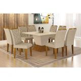 Sala De Jantar Com 8 Cad 1,35x1,35m - Larissa - Leifer Móveis