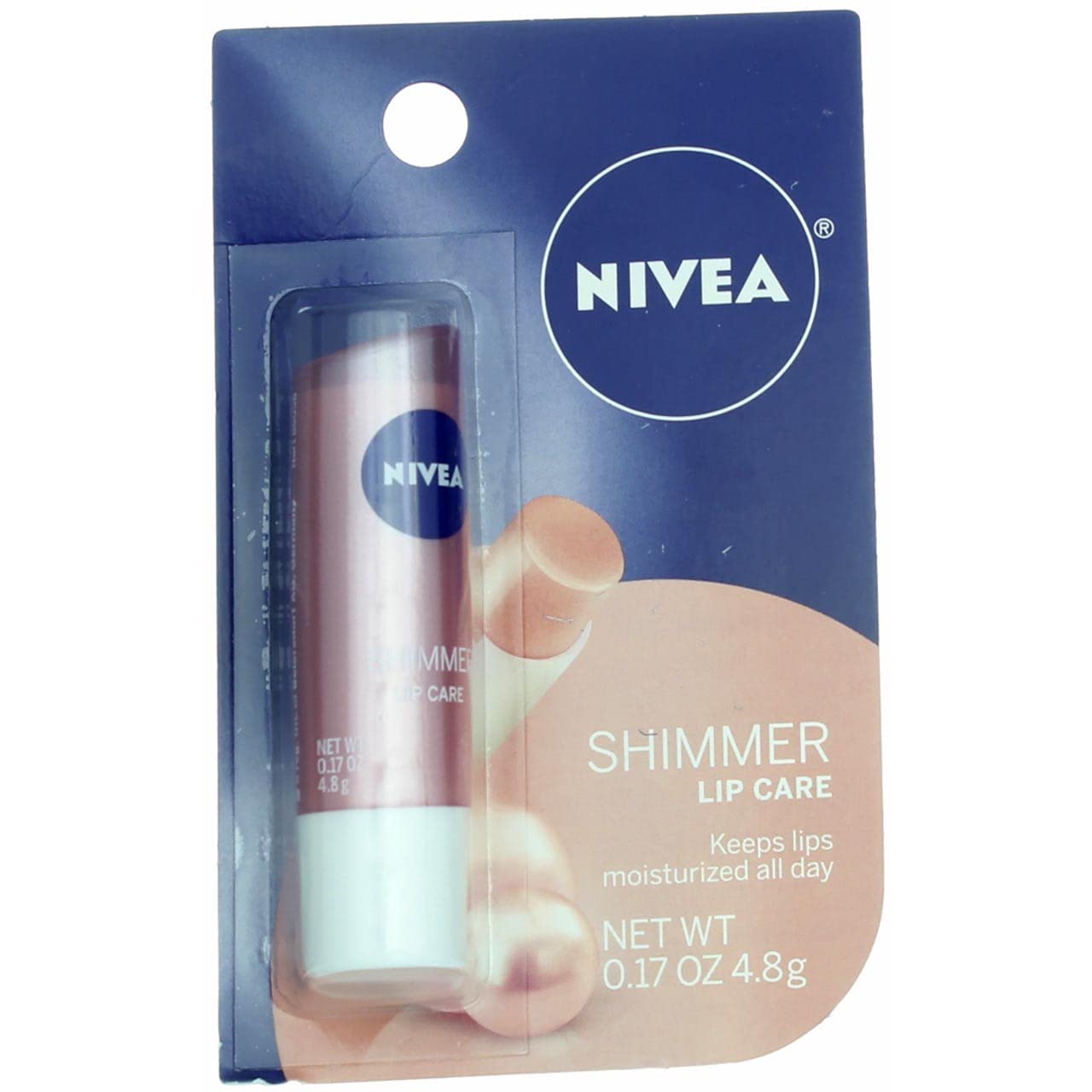 Cuidado Labial Nivea Shimmer Radiant 5 Ml (pacote Com 8)