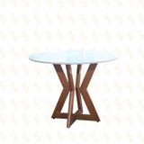 Mesa De Jantar Madeira Maciça - Ibiza-1,0x1,0m - Art Salas