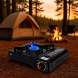 Mini Fogão Fogareiro Regulável Para Camping E Pesca