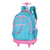 Mochila Rodinhas Escolar Viagem Feminina Up4you Menina Grand