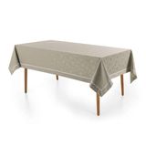 Toalha De Mesa Retangular 6 Lugares Antoni Cinza/branco