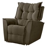 Poltrona Reclinavel Do Papai Para Sala King Veludo Castor Castor