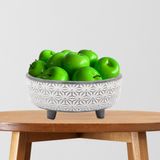 Kit Com 7 Maçãs Artificiais Verde 7cm - Perfeito Para Centros De Mesa, Salas De Reunião E Eventos