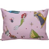 Fronha Avulsa Disney 50x70cm Malha 100% Algodão Princesas Brilhantes