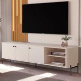 Rack Para 70 Polegadas Olaf Off White Preto