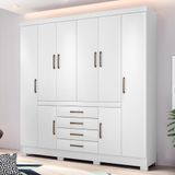 Roupeiro Com 4 Gavetas Trieste Branco
