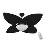 Ventilador De Teto Dormamu Nero 4 Pás Preto 220v Com Controle