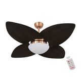 Ventilador De Teto Dormamu Cobre 4 Pás Palmae 110v Com Controle