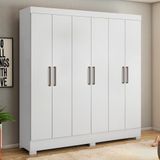 Roupeiro Com 6 Portas Ferrara Branco