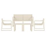 Conjunto 2 Poltronas, 1 Sofá 2 Lug E 2 Mesas Área Externa Verte Eco Rivatti Fibra Natural Bambu