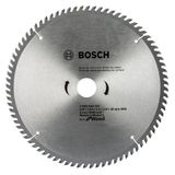Disco De Serra Circular Bosch Eco 10p D254mm 80 Dentes