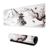 Mouse Pad Gamer Japonês Cherry Blossom 90x40 Cm