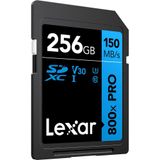 Cartão Sdxc 256gb Lexar Blue Pro 800x 4k 150mb/s Uhs-i V30