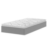Colchão Solteiro Molas Ensacadas Pillow Top 88x188x25cm Martino Cinza Umaflex