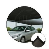 Tela Sombrite Lona Sombra Solar 80% 2x2 Bainha Alças Fortes
