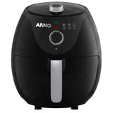 Fritadeira Sem Oleo Air Fryer 3.2l Arno 1100w Lux Black 4x1 110v