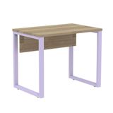 Mesa Escritório P25 Tub Pandin 90 Cm (larg) Tampo Mdp Noce Naturalle Pé Aço Tubular Lilás