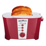 Torradeira 850w 3x1 7 Niveis Britania Luxred 110v