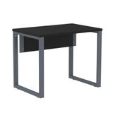 Mesa Escritório P25 Tub Pandin 90 Cm (larg) Tampo Mdp Preto Pé Aço Tubular Grafito
