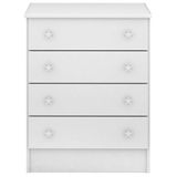 Cômoda Infantil 4 Gavetas Mdp Doce Mel Branco