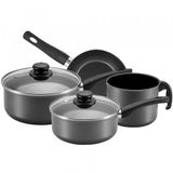 Conjunto De Panelas Panelux Antiaderente Com 4 Peças Preto