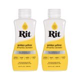 Corante Líquido Rit Dye Multiuso, 240 Ml, Amarelo Dourado, Pacote Com 2 Unidades