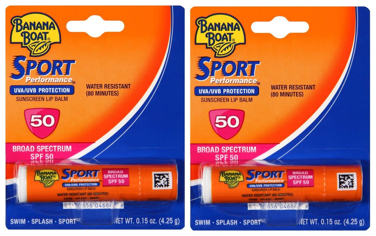 Protetor Solar E Protetor Labial Banana Boat Sport Spf 50 (pacote Com 2)